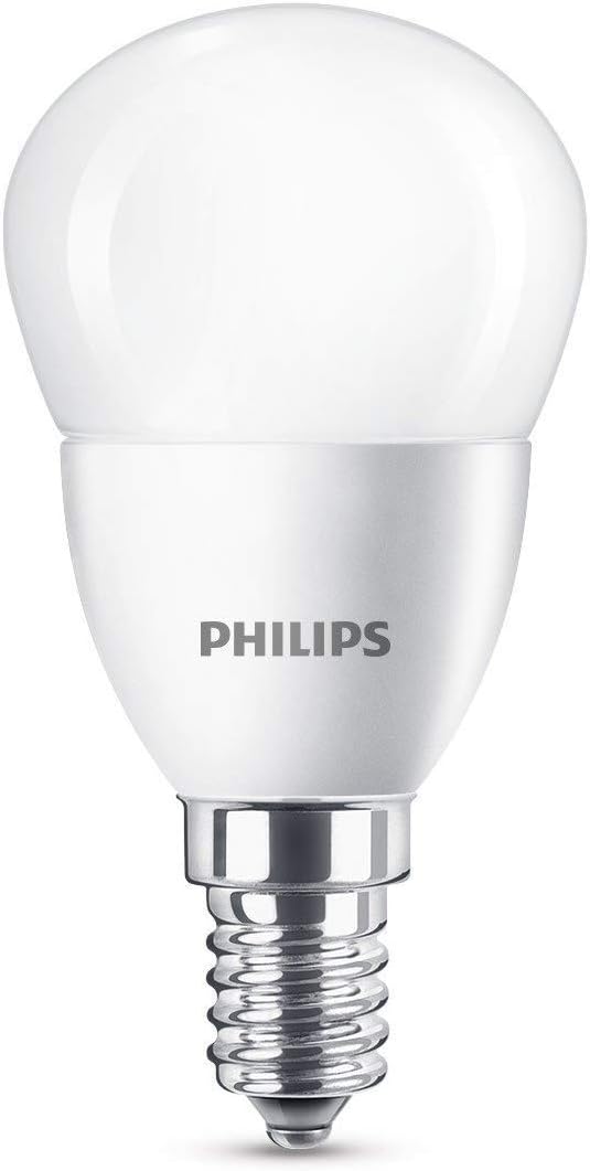 Philips LED E14 Small Edison Screw Mini Globe Light Bulb, 5.W (40 W) - Warm White [Energy Class A+]